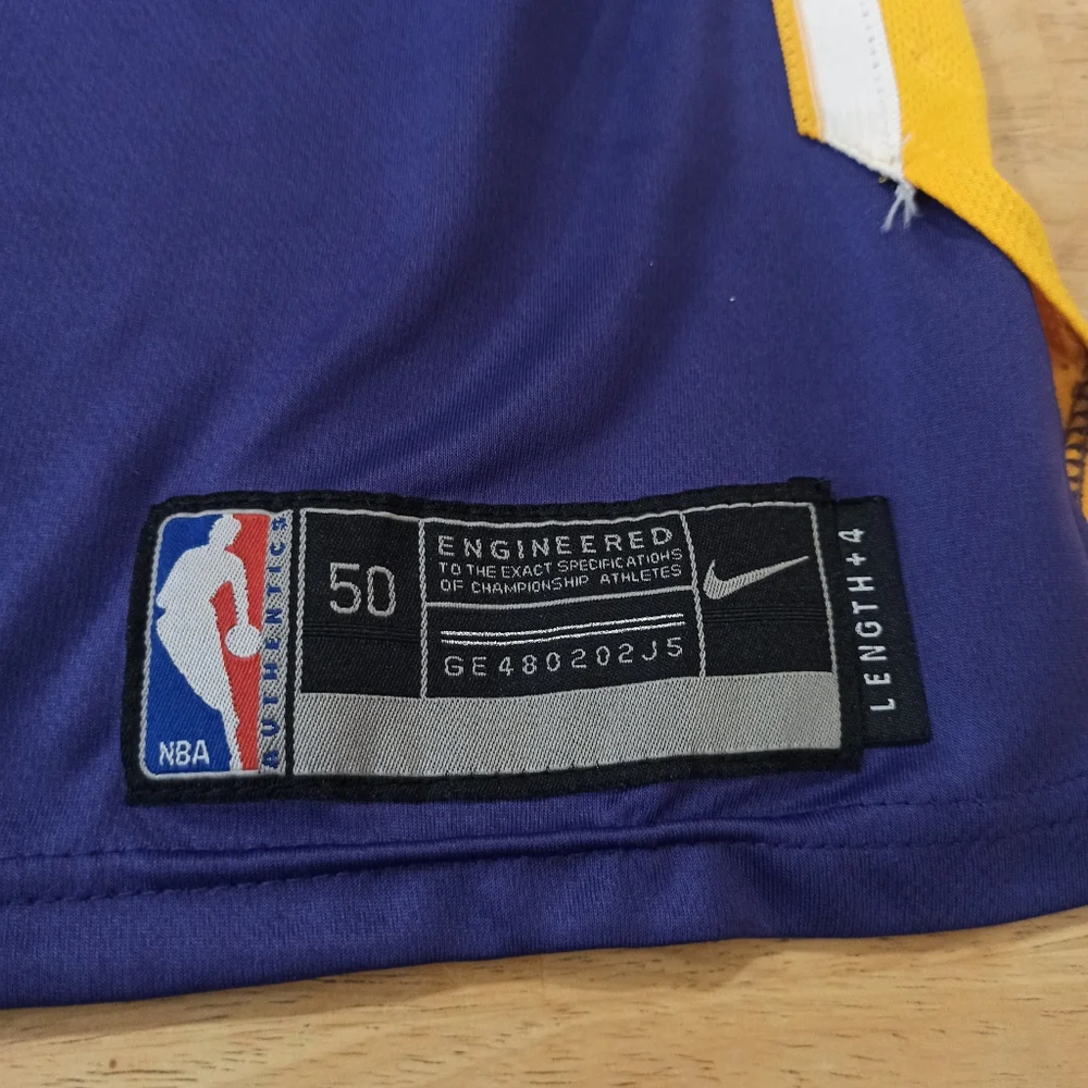 Nike Lakers Swingman Basketball Jersey size 50